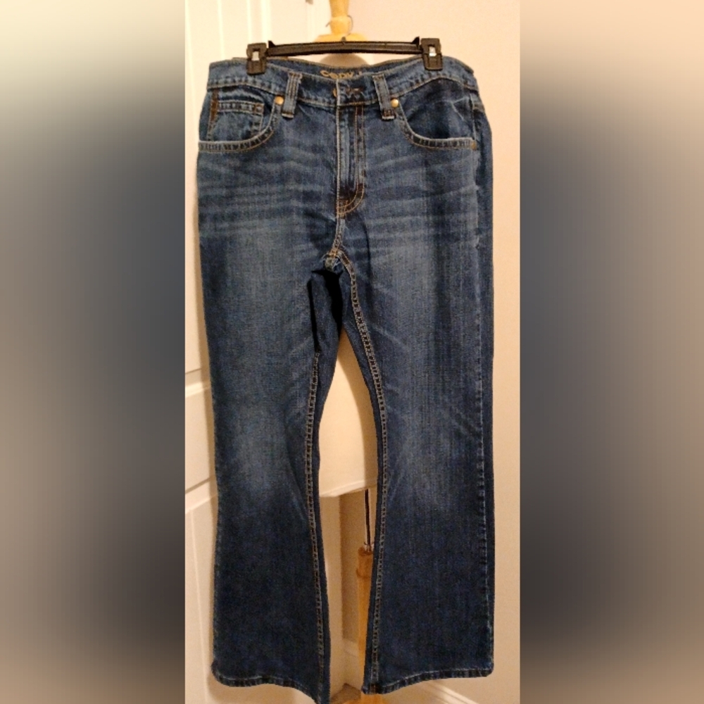 Cody James Mens Billet Rigid Med Wash  Reg Boot Cut Classic Fit jeans